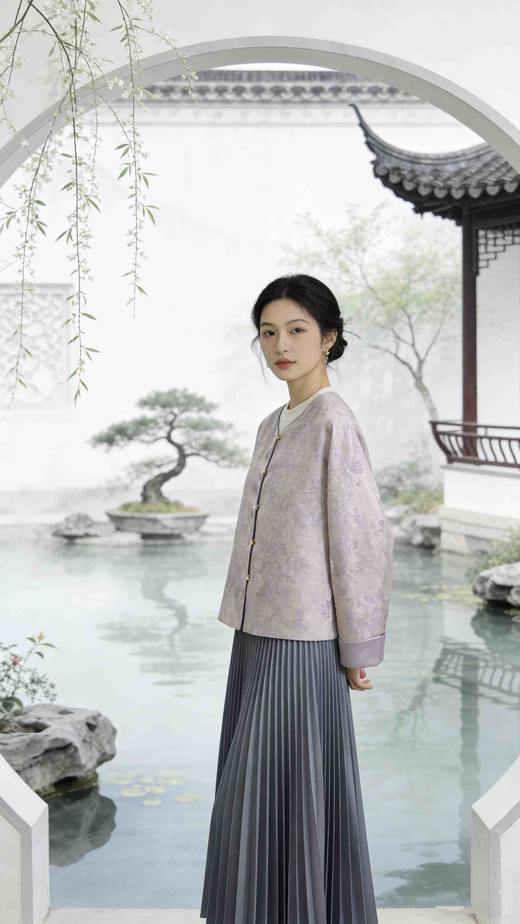 682615春上新 国风铃铛扣外套 商品图1