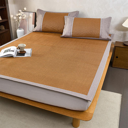 多喜爱 藤席/席子-私享生活（绑带款/笠围款）对枕套 天然选材 编织清凉 植物选材 细密编制 柔软光滑 蜂窝气孔 无痕折叠 无毛刺 加宽包边 商品图5