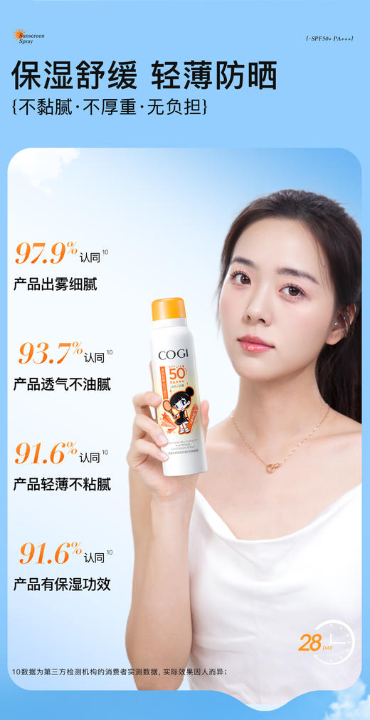 【GZ】无忧购109元3件高姿新多效倍护美白防晒喷雾SPF50+PA+++(截单后3-5天发货) 商品图6