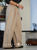 Petit Schan小闪 CLO#1084 Remain unsullied 一尘不染 一千零一夜系列法国雨露麻松紧腰阔腿裤 商品缩略图1
