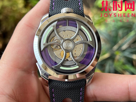 K1新款MB&F MAD1S系列 战斧摆陀 紫 / 蓝——侧向读时 + 大摆陀“暴走旋转”的现象级机械玩具 男士腕表 表径42mm 商品图0