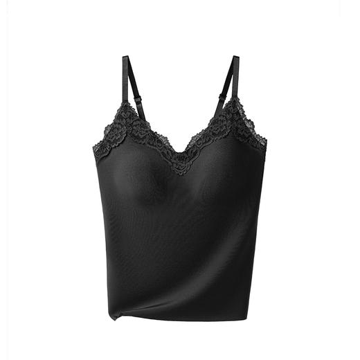 ✨举手投足间皆是氛围感！❣️【草本初色无痕细闪蕾丝吊带8837#】搭配开衫外套 若隐若现～🍑散发着满满温柔气息 是仙女本人啦～ 内衣吊带二合一的设计 💪告别臃肿穿搭！ 商品图7