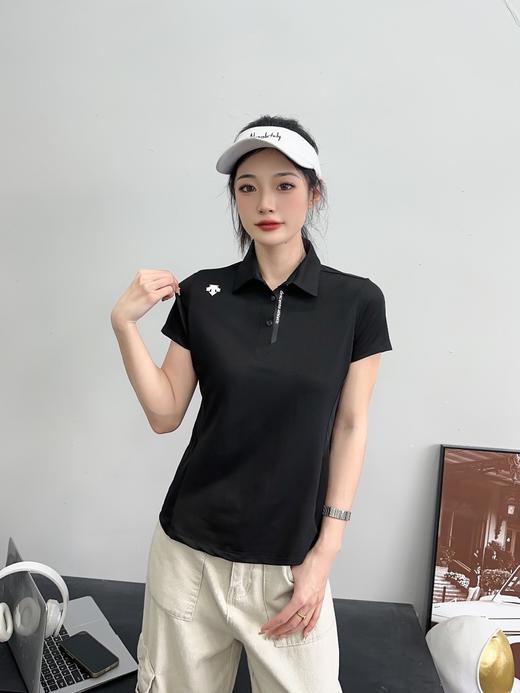 点此购买 迪桑特夏季女士TOUGH透气运动休闲翻领短袖POLO衫 qk 343149 商品图8