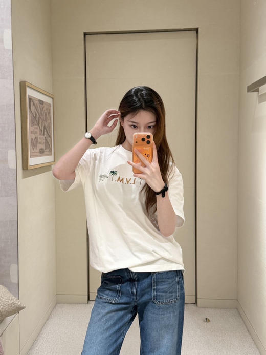 驴家 25ss椰树斑马绣花短袖T恤 男女同款（DY） 商品图4