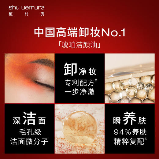 【春日福利】Shu uemura/植村秀新版卸妆油｜琥珀活肌洁颜油 新臻艺养肤洁颜油礼盒(450ml+50ml*7) 商品图4