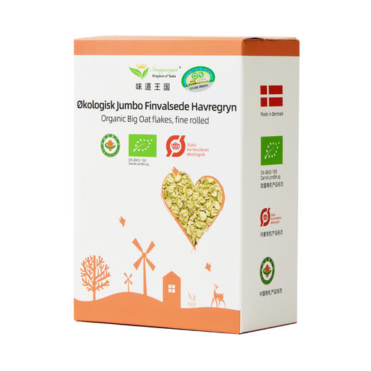 味道王国有机大燕麦片 500g/盒 商品图3