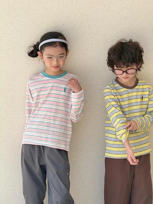 一店k （不费力穿搭系列！）3件/组！超省心啊！直接搭好的三件套！插肩袖T恤+条纹长袖+长裤 商品图6