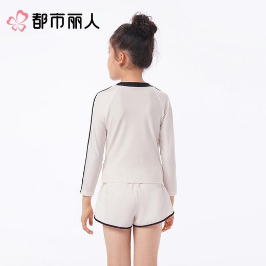 都市丽人泳衣涤纶印花+梭织布泳衣女童分体泳衣女儿童泳衣JSC3M3 商品图2