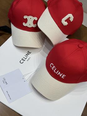 CELINE红白色棒球帽系列 （CO）