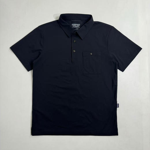 原单正品 Patagonia Transit Traveler 男士速干Polo短袖，
黑色/土黄色/藏青 S-XXL 商品图4