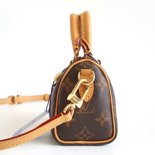 【98新】LV路易威登M81085老花可调节肩带speedy nano单肩斜挎包女士210326AK10 商品图3