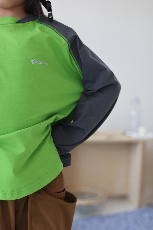 【小大人舒适圈】2026春夏四季原创儿童吸湿桑迪速干防晒透气运动印花插肩T恤 商品图1