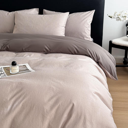 🛏️100%新疆长绒棉【慕锦提花长绒棉四件套】A类安全标准✅吸湿透气，手感细腻，质感柔软亲肤☕️顶级提花工艺，远看素雅，近看却有细节！ 商品图2