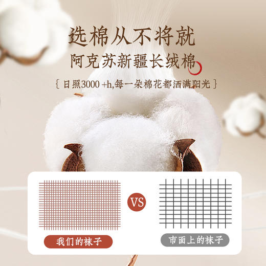 ⁴【旧包装清仓19.9元6双】成人棉袜子 均码适35-43码 含93%新疆棉 原49.9元/盒 网眼袜 舒适不闷脚YC04-CR-YQYX 商品图6