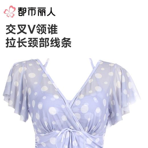 都市丽人泳衣印花泳布泳衣女士连体泳衣一体式泳衣LSC1M5 商品图4