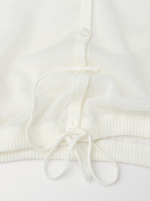 条纹吊带连衣裙 + 防晒开衫两件套女 2026 春夏新款 V 领抽绳短款罩衫 显瘦遮肉长裙 商品图7