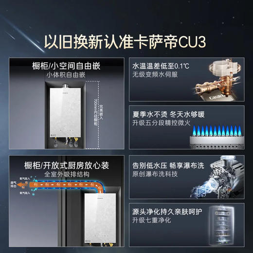 卡萨帝（Casarte）热水器 JSG31-16CU3FRPGU1 商品图7