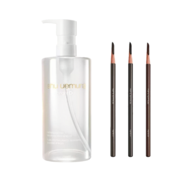 【买一送一】Shu-uemura植村秀 全新水晶卸妆油大白油450ML温和清爽送植村秀眉笔#2号#5号