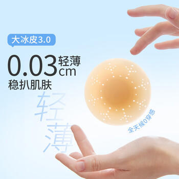 奶糖派大冰皮3.0轻薄无痕防水防汗防凸点透气胸贴7A抗菌食品级接触乳贴 商品图0
