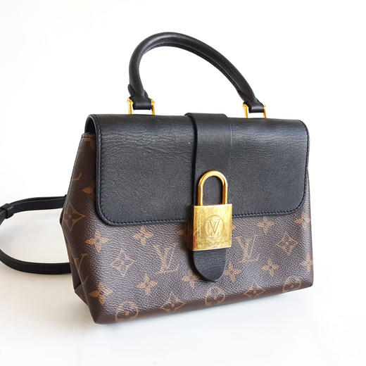 【95新】LV路易威登M44141老花拼黑色Locky BB锁头包单肩包女士190326AK12 商品图1
