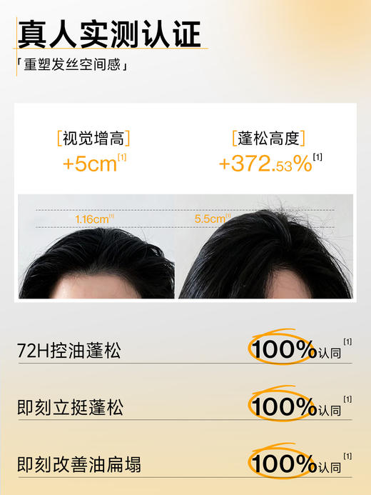 【买就赠旅行洗护】EHD 蓬松控油免洗喷雾100ml/ 空气感蓬松定型喷雾150ml 空气感清爽蓬蓬粉高颅顶 商品图8