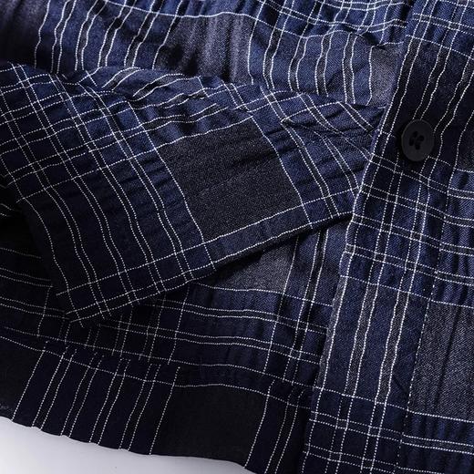 【gqwm-471】夏日男士百搭休闲复古格纹短袖衬衫！！ 商品图2