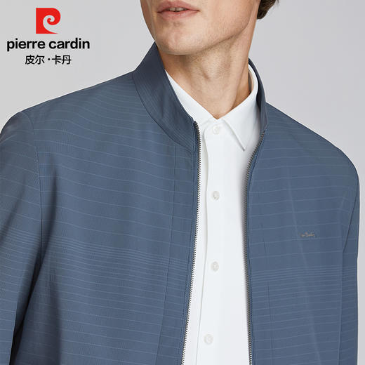 皮尔卡丹立领不规则条纹夹克PXJ21104 商品图4