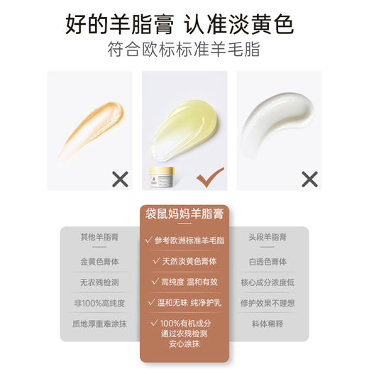 【羊毛脂膏】 纯净羊毛脂 舒缓不适 改善皴裂 一瓶多效  羊毛脂舒缓修护膏15g 广口设计 秋冬首选 商品图3