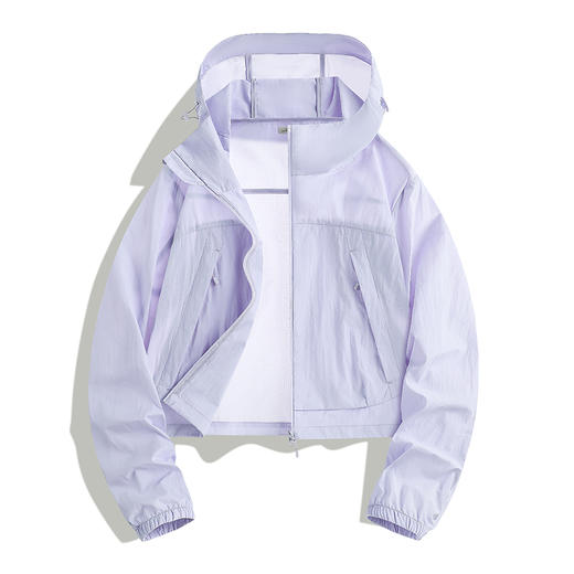 LUCKY DEER/幸运鹿山系女士短款连帽upf50+防晒衣96005 商品图1