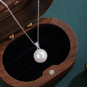 子佩集【一念圆满】银S925珍珠惜王妃套链【HJYTL001】8mm珠圆环2601