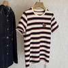 专柜品质！！质感巨出众！2026之家色织长绒棉经典撞色条纹刺绣短袖T恤女款！ 商品缩略图3
