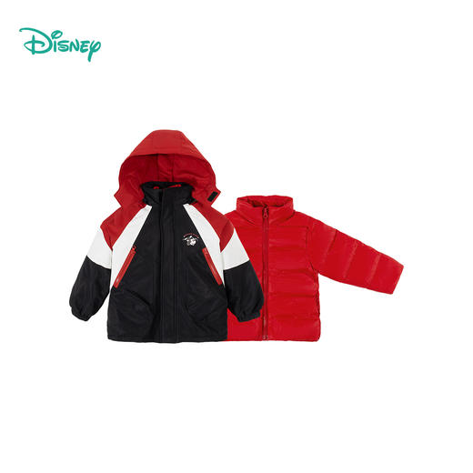 迪士尼男童冬款羽绒外套（两件套）冲锋衣两件套XD4DS122 商品图5