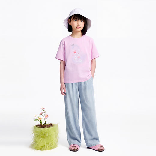 女童圆领短袖针织衫夏季新款安奈儿童装EG621638 商品图6