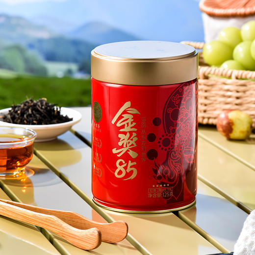 川红 金奖85脸谱五星红茶125g 商品图0