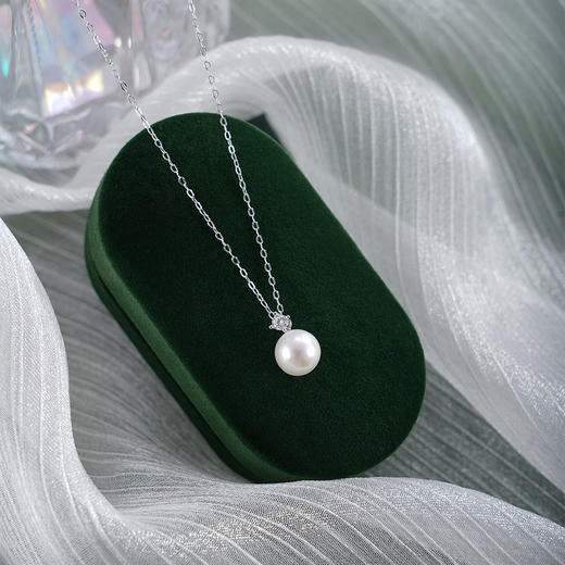 子佩集【恰好圆满】银S925珍珠惜王妃套链【MLTL029】7mm珠吊球星点2601 商品图1