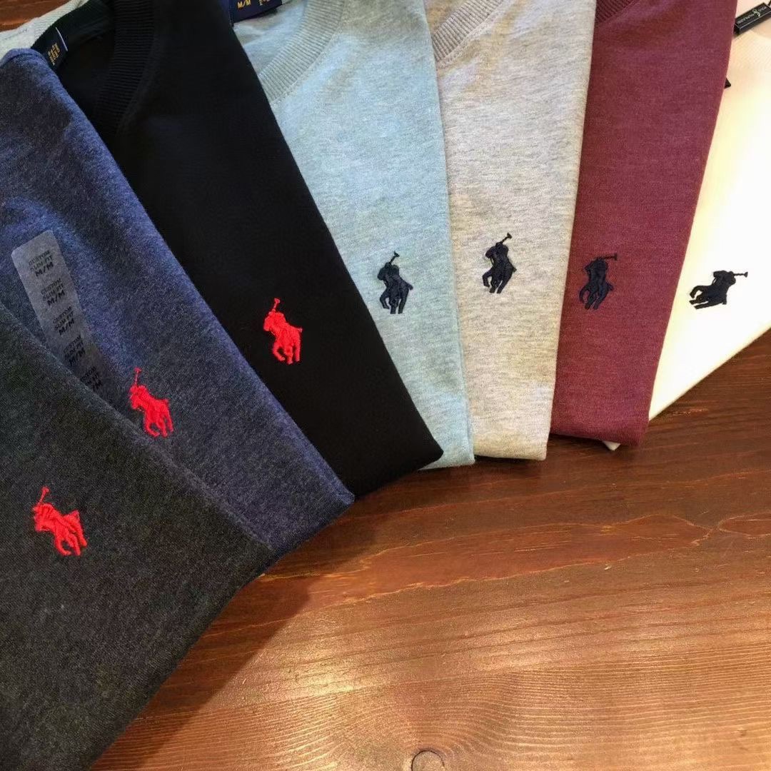 拉夫劳伦男士7色圆领短袖T恤！ 新马湖南工厂订单 50支越南日中纺（盛泰）客供精梳棉