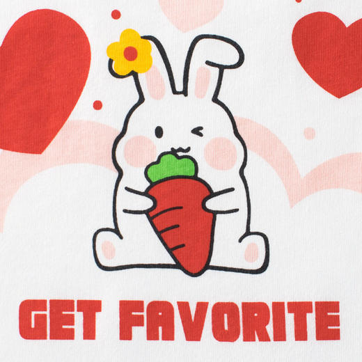 女童短袖t恤夏季儿童上衣卡通兔子宝宝衣服童装   27home-HT9601 商品图3