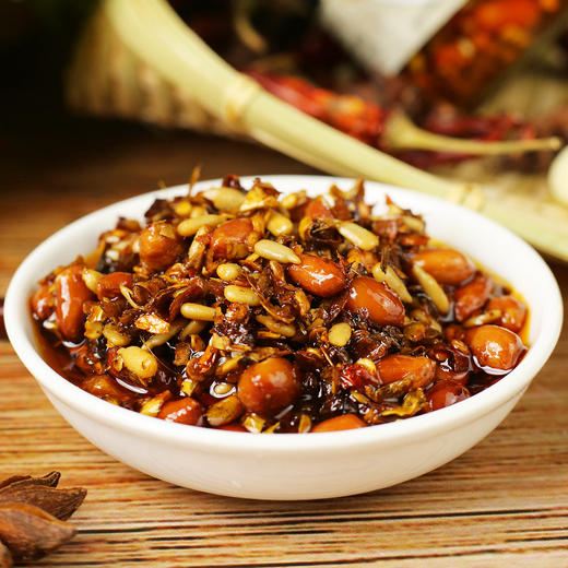 【舌尖上的美味❗️辣脆花生辣椒酱】鲜香酥脆，真材实料花生坚果，香辣够味超下饭，拌饭、拌面、夹馍、调料下饭酱花生辣椒香脆可口拌面拌饭酱QQ 商品图3