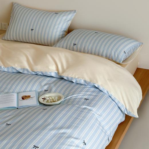 舒适纯棉~60支长绒棉ins风全棉四件套单双人被套学生床三件套床单床笠四季可用 商品图3