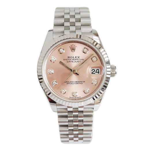 【95新】ROLEX 劳力士278274-0032天文台认证自动机械机芯日期显示31MM（女款）日志型系列蚝式钢/18K白金220326NJS09 商品图0