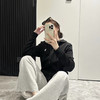 拉夫*伦男女款小标拉链帽衫外套032401 商品缩略图1