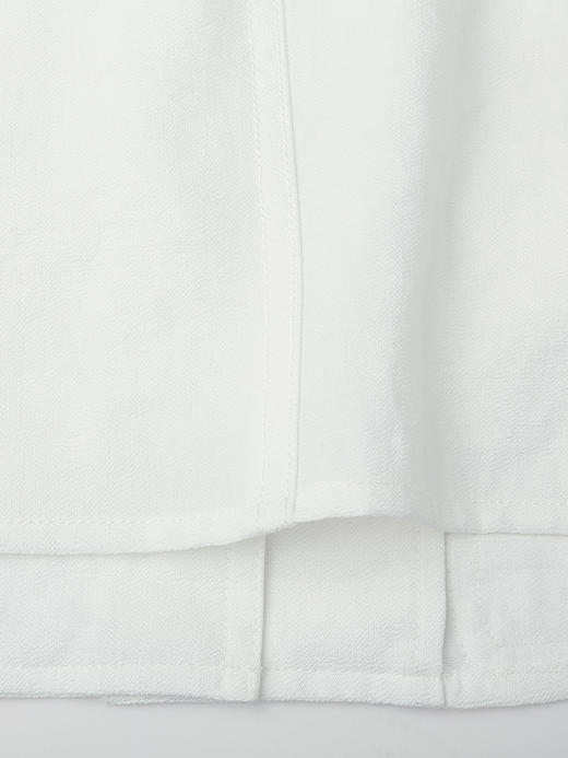 白色 V 领小香风短袖外套女 多口袋金属扣短款开衫 通勤显瘦气质上衣 商品图6