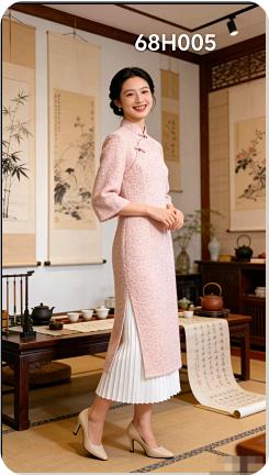 68H005上新国风旗袍连衣裙 商品图0