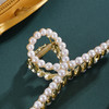 子佩集【凝露女神】珍珠惜王妃发夹【HBFJ038】6mm珠镀金抓夹丝带2601 商品缩略图1