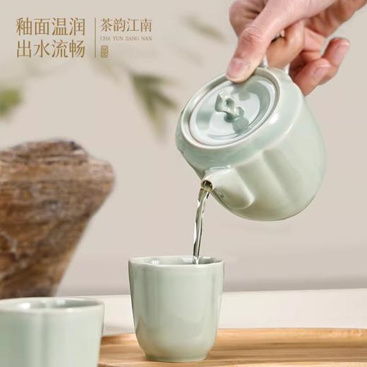 杭州西湖景区茶韵江南青瓷茶具礼盒一壶四杯 商品图1
