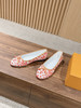 驴家 村上隆联名老花芭蕾舞鞋蝴蝶结拼色平底单鞋经典三彩/麂皮绒面船鞋(DBG) 商品缩略图3