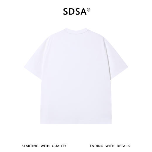 SDSA男装2026新款高贵轻奢简约纯色半纽扣设计短袖T恤百搭休闲潮 商品图1