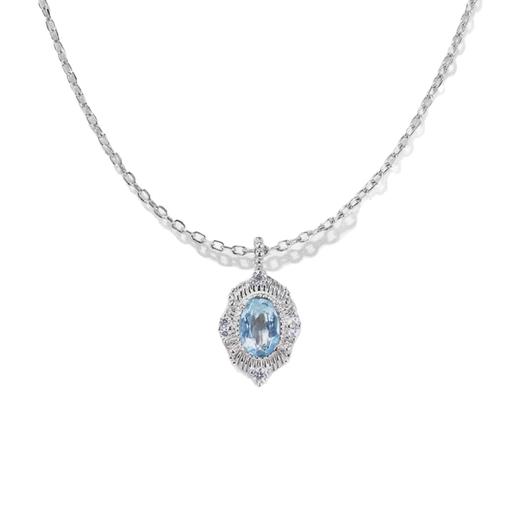 【舒然】925纯银梦幻海蓝宝项链【JHY-N001383B】 商品图4