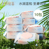 十月结晶婴儿湿巾80抽*10包 宝宝手口专用水润温和擦屁屁加厚湿纸巾 商品缩略图1
