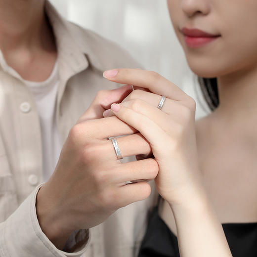 【入场券】纯银一对素圈戒指情侣对戒【JHY-C000445B】 商品图1